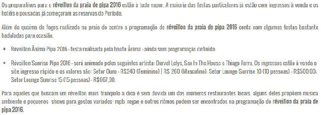 Data: 30/12/2015 Nome do veiculo: Setur-RN