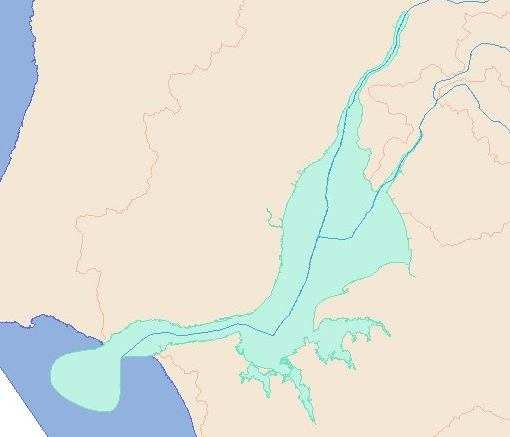 Estuários / águas de transição Águas de transição (Lei da água): Águas superficiais nas proximidades da foz dos rios parcialmente salgadas em resultado da