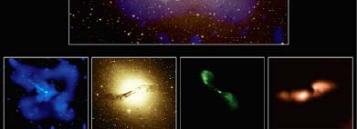 Radiogaláxias Radiogaláxias: São radiofontes muito intensas, nas quais o meio galáctico pode ser distinguido do