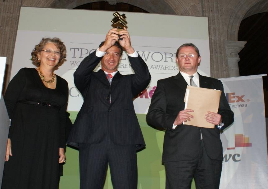 O prêmio TPO Network Awards é concedido a cada dois anos, durante a Conferência Mundial da Rede de Organizações de Promoção Comercial.