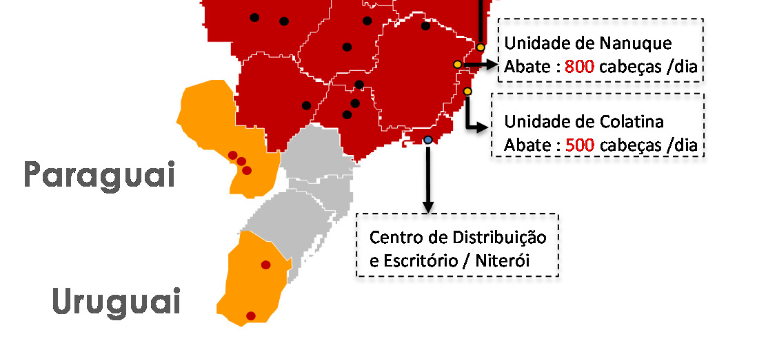 Resultados do 3T16 Diversificação geográfica das unidades da Minerva, após a conclusão da aquisição dos ativos do Frisa A aquisição do Frisa se constitui numa excelente oportunidade estratégica,