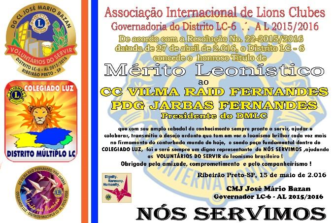 Dentre as premiações variadas feitas pelo DMLC o LC-6 conquistou 4 troféus: CARAVANA MAIS ANIMADA NO DESFILE MAIOR CARAVANA LEO DOMADORA MAIS JOVEM NO LEONISMO (inscrita no concurso), sendo que