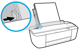 Colocar mídia Selecione um tamanho de papel para continuar. Carregar papel de tamanho normal 1. Levante a bandeja de entrada e o seu extensor. 2.