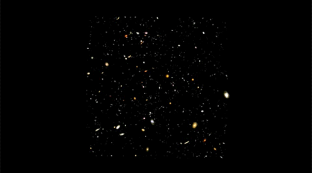 Formação de Galáxias no Início do Universo A mais distante e, portanto, a mais antiga, imagem de galáxias que temos é o Hubble Ultra Deep Field.