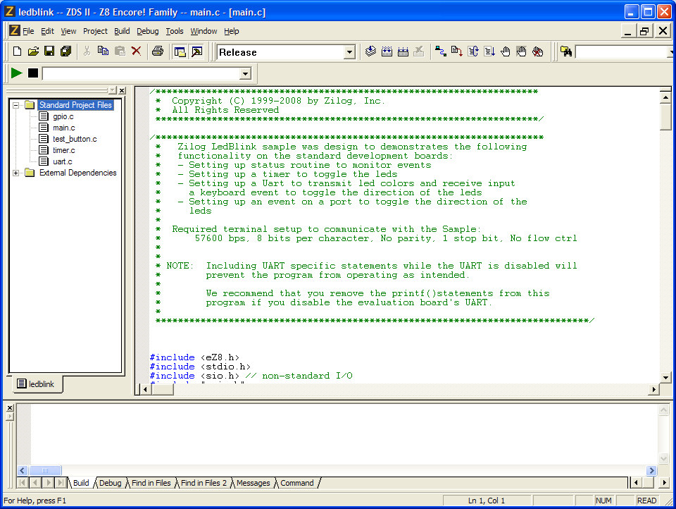 Passo 4. Abra algum projeto que esteja presente no CD do kit (copie antes este exemplo para o C: do seu computador).