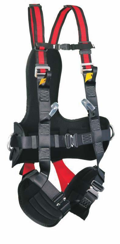 54 ARNÊS DE SEGURANÇA P-02 SAFETY HARNESS P-02 A.008.ARN-P02 EN 361 - EN 358 DESCRIÇÃO Arnês de segurança com ponto de ancoragem dorsal e cinto de posicionamento de trabalho.