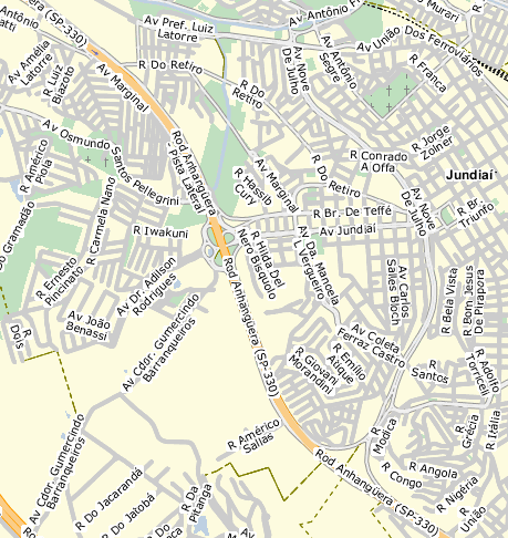4. Diagnóstico Setor 2 O setor estudado se insere no contexto urbano do município e está delimitado à direita pela Rodovia Anhanguera e à esquerda pela Av. 9 de Julho.