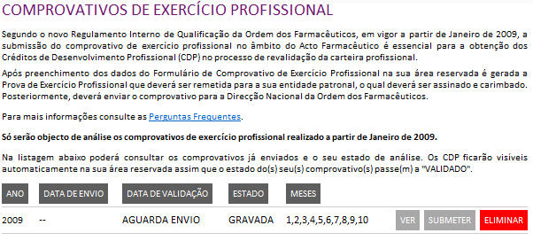 PEDIDO DE CREDITAÇÃO DO EXERCÍCIO