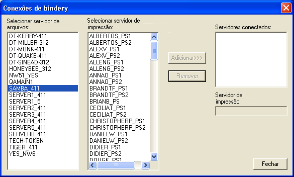 5-26 Configuração do Fiery EX2101 a partir de um computador Windows PARA ADICIONAR CONEXÕES DE BINDERY A PARTIR DA CONFIGURAÇÃO LOCAL DO FIERY EX2101 1.