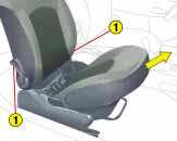 O SEU 206 NUM RELANCE 9 BANCOS Encosto inclinável (todos os tipos) Extrair o apoio de cabeça. Inclinar o assento modular.