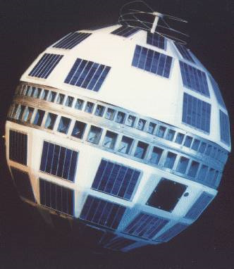 Foto Sputnik 1957 Telstar (Lançado em 1962) - O Primeiro satélite de comunicações.