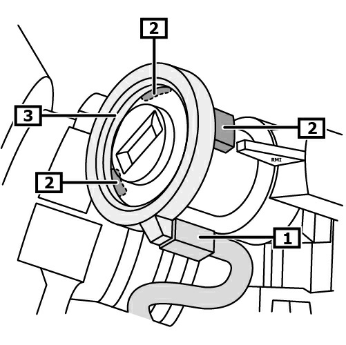 Dependendo da versão: Figura 3 Abrir o compartimento de deposição. (I) (1) Remover a tampa da caixa de fusíveis. (I) (2) Remover a tampa da caixa de fusíveis.