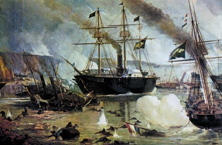 Batalha Naval do Riachuelo - Victor Meirelles de Lima Fonte: http://www.expodigital.com.br/obras/batalhanavalriachuelo.
