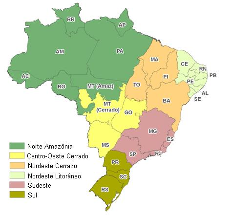Cenários de Uso da Terra 2025 e 2035 (Modelo de Uso da Terra para Agropecuária Brasileira BLUM) Cenário Base (Base): premissas macroeconômicas baseadas em projeções do Banco Central do Brasil, FMI,