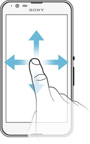 Juntar e afastar os dedos Aumente ou diminua o zoom numa página Web, fotografia ou mapa.
