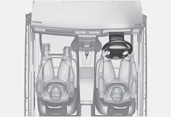 01 Segurança Sistema Airbag (SRS - Airbag) 01 Símbolo de aviso no painel de instrumentos 0 1 o AVISO Se o símbolo de aviso do sistema de airbags permanecer aceso ou acender durante a condução, tal