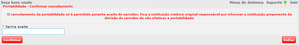 Imagem31- Tela Portabilidade Nova portabilidade Iniciar Processo. 2.9.3.Emitir o Comprovante de Portabilidade Permite a impressão da proposta de portabilidade.