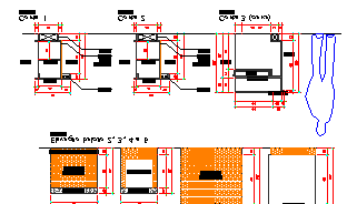 PROJETO NO PAPEL Plantas de um ambiente e suas elevações e cortes podem ser desenhadas na escala 1:20 ou 1:25, pois nessa