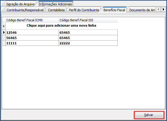 3. Gerar SEF 2012 LA/ICMS Importante: as informações lançadas para o arquivo edoc Extrato serão utilizadas na geração do SEF 2012 LA/ICMS, se estes dados forem alterados será necessário gerar o