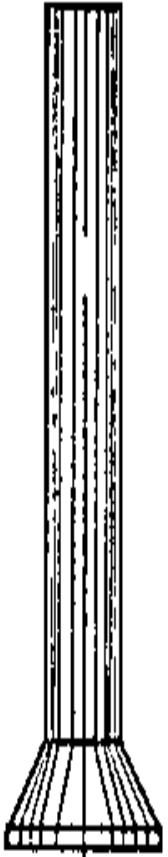 Tabela 3-3 apresenta as rigidezes obtidas para o tubulão do encontro E1, sendo Kh a rigidez horizontal e Kv a rigidez vertical.