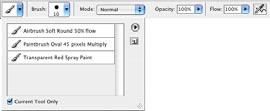 Atalhos para usar com as Ferramentas [Ctrl] + clique para visualizar um menu relativo à ferramenta em uso (no Mac) ou clique sobre o botão direito do rato (no Windows).
