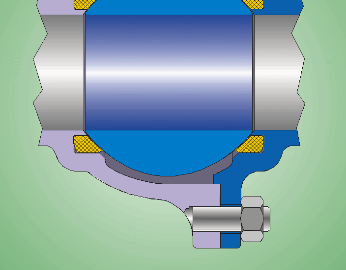 Válvula Esfera Construção Flutuante Esfera suportada pelas sedes (auto-centrantes) Vedação obtida pelo