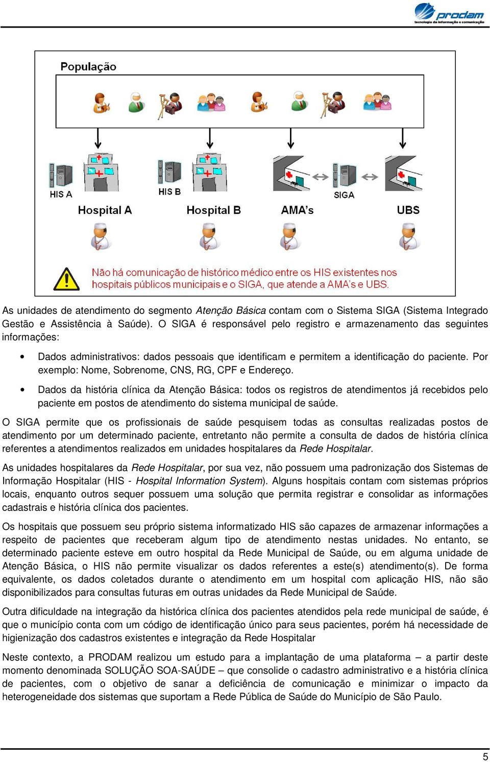 Pr exempl: Nme, Sbrenme, CNS, RG, CPF e Endereç. Dads da história clínica da Atençã Básica: tds s registrs de atendiments já recebids pel paciente em psts de atendiment d sistema municipal de saúde.