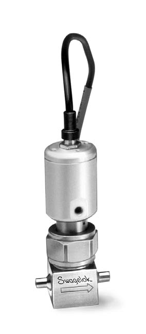 6 Válvulas com Vedação por Fole Série BN Atuadores Pneumáticos Para pedir uma válvula atuada pneumaticamente acrescente -C para uma válvula normalmente fechada ou -O para uma válvula normalmente