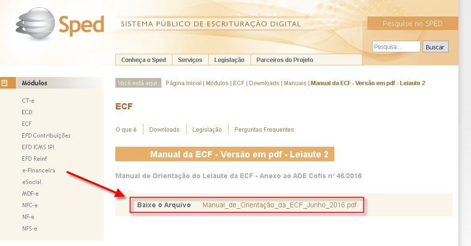 Passo a Passo Roteiro Básico Elaboração ECF É possível o preenchimento da ECF no