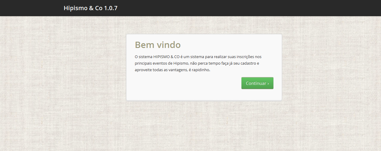 1 FAZER SEU CADASTRO Passo 1 Acessar o site Hipismo&Co pelo link www.hipismoeco.com.br/sistema e fazer seu cadastro clicando CADASTRE SE AGORA.