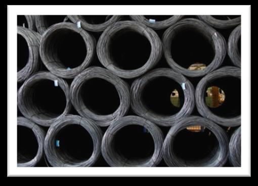 Produtos Construção Civil e Fio-máquina Vergalhões em barras para concreto armado SI 25 e SI 50: bitolas 6,3 mm; 8,0 mm; 10,0 mm; 12,5 mm; 16,0 mm; 20,0 mm e 25,0 mm.