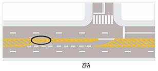 3) marcas de canalização: faixas utilizadas para orientar e regulamentar os fluxos de veículos em uma via, direcionando-os de modo a proporcionar maior segurança e melhor desempenho, em situações que