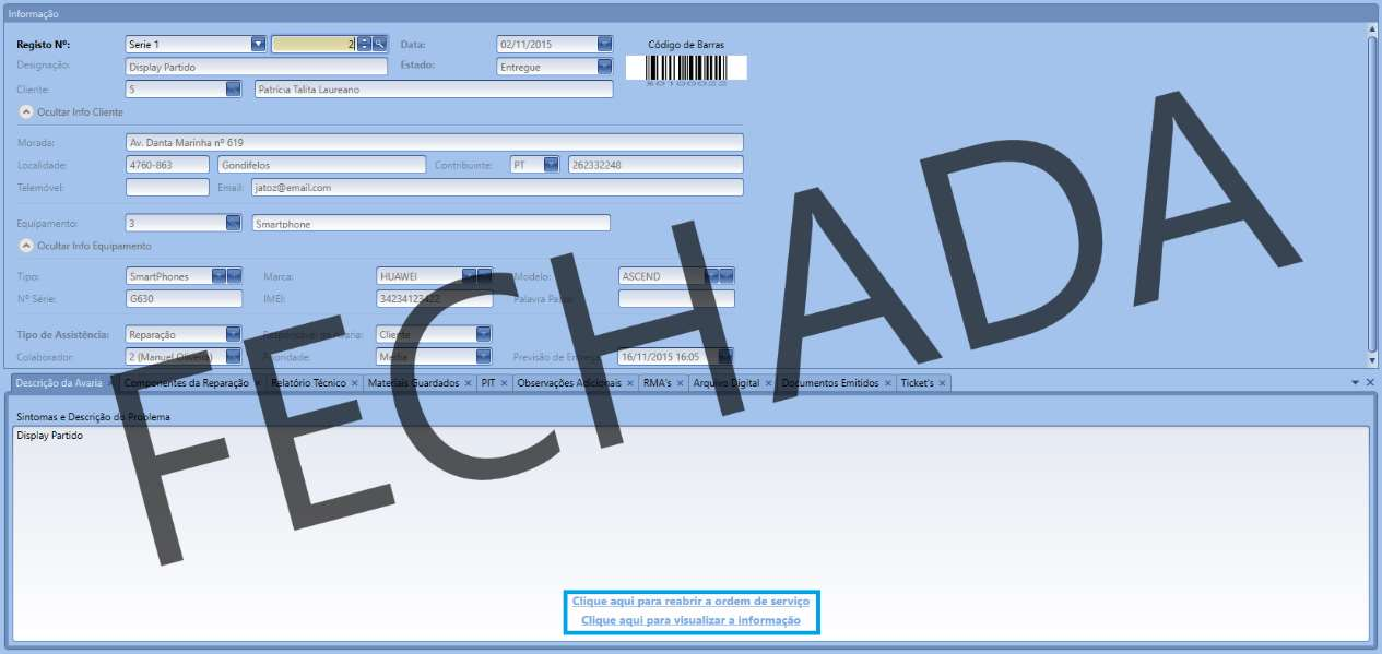 Configuração Para aceder ás configurações da ordem de serviço, basta aceder no separador SAT do XD Gestão Comercial, a Configurações : Nas