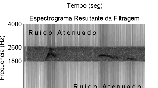 (a) Sinal não filtrado (b) Sinal limpo Figura 1: Sinal e espectro de uma Perdiz, evidenciando em (a) o nível de ruído do sinal e a demarcação da análise visual da faixa de frequência fundamental do