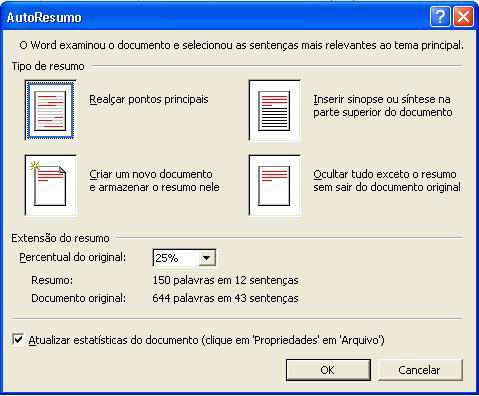 Também é possível classificar os dados que constam em uma tabela. Execute Tabela Classificar e aparecerá a Caixa de Diálogo Classificar texto.