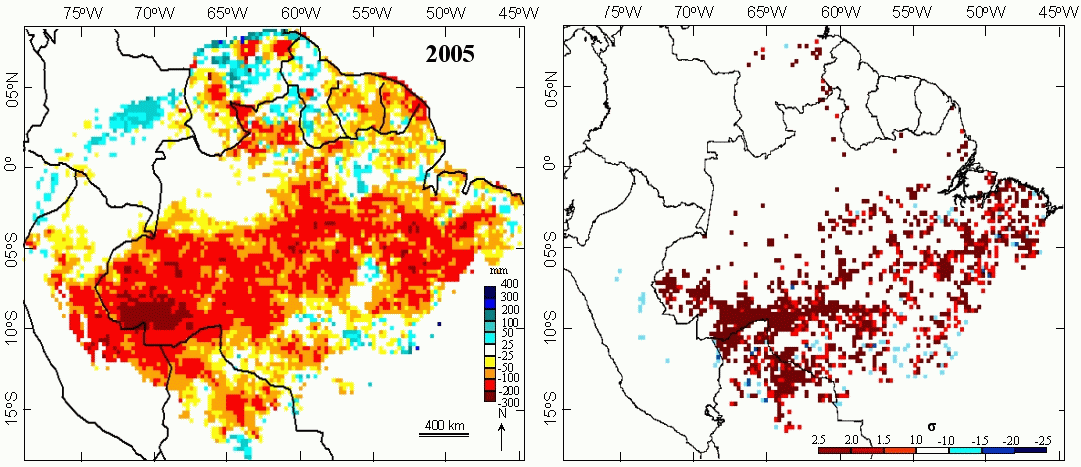 Apesar da tendência de aumento das queimadas com o aumento da área desmatada (Figura 2c), não foi possível estabelecer uma relação significativa entre as duas variáveis.