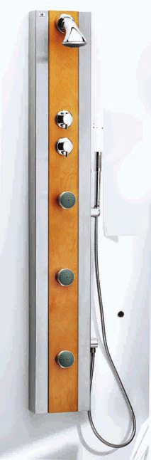 DURBAN 43031006 Coluna de hidromassagem Termoestática Durban Wall mounted thermostatic whirlpool column Durban Colonne thermostatique Durban Garantia: 5 anos para os componentes e 3 anos para o