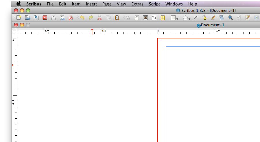 Configuração da Página Configuração da Página Margens e Guias Figura 2. Configuração do documento 4. Página com as características anteriores já definidas.