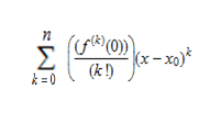 O Polinômio de Taylor Definição: Seja f uma função n vezes diferenciável em x 0, então definimos o enésimo polinômio de Taylor para f em torno de x 0 como sendo: Ou ainda: Chamado de notação Sigma.