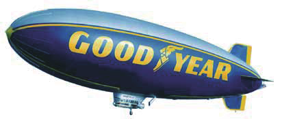 Goodyear (and winged foot design) and Blimp are trademarks of The Goodyear Tire & Rubber Company used under