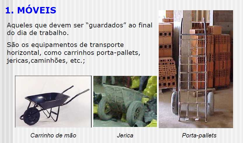 EQUIPAMENTOS DE TRANSPORTE EM OBRA -