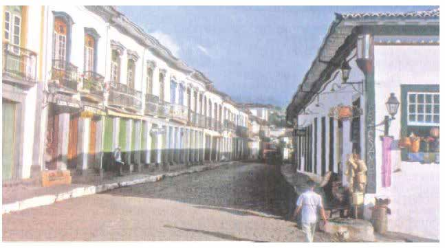 História 3 ano - 2 bimestre 6. Observe a fotografia atual de uma rua do município de Mariana, no estado de Minas Gerais.