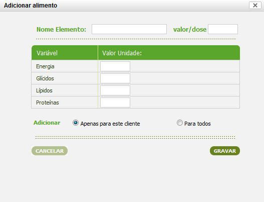 Acertos: Os separadores verdes indicam quantas doses faltam para o profissional de saúde acertar nas doses de pão e equivalentes, carne e equivalentes e gorduras respectivamente.