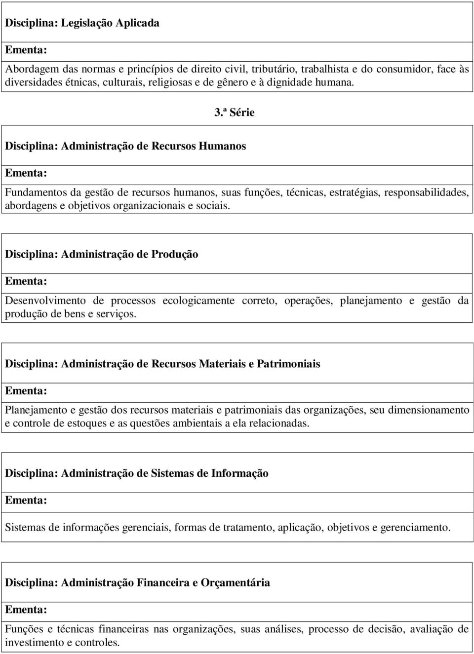 ª Série Disciplina: Administração de Recursos Humanos Fundamentos da gestão de recursos humanos, suas funções, técnicas, estratégias, responsabilidades, abordagens e objetivos organizacionais e