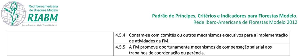 4.5.5 A FM promove oportunamente mecanismos de