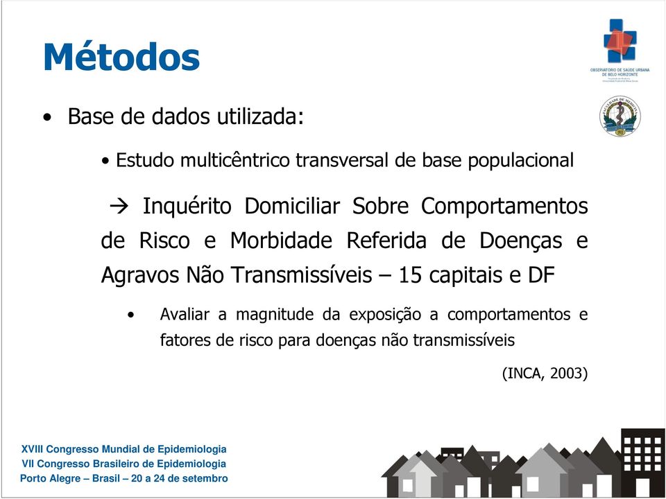 Referida de Doenças e Agravos Não Transmissíveis 15 capitais e DF Avaliar a