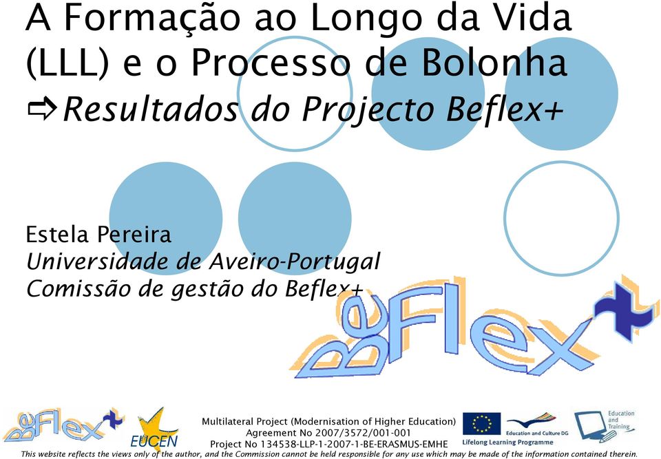 Projecto Beflex+ Estela Pereira