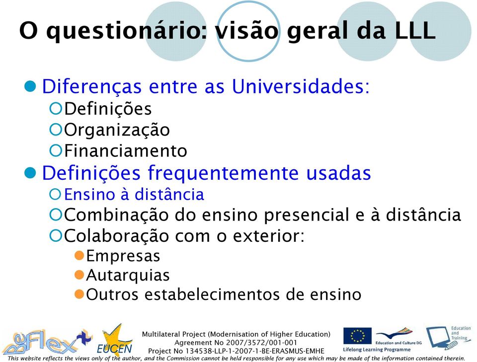 Ensino à distância Combinação do ensino presencial e à distância