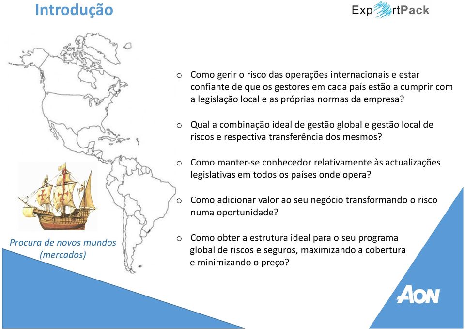 Qual a cmbinaçã ideal de gestã glbal e gestã lcal de riscs e respectiva transferência ds mesms?