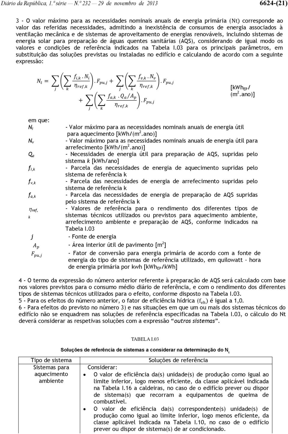 consumos de energia associados à ventilação mecânica e de sistemas de aproveitamento de energias renováveis, incluindo sistemas de energia solar para preparação de águas quentes sanitárias (AQS),